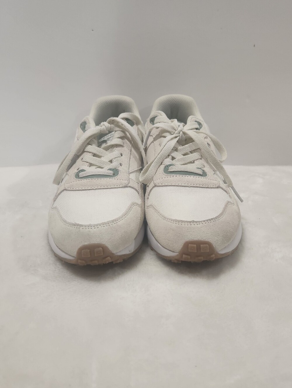 Reebok Drive Leather Suede Ortholite Chalk Green Sneaker Shoes Womens 10 - Picture 3 of 13